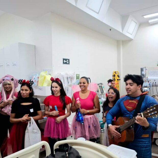 Alegria no Hospital Regional de Santa Maria para as crianças
